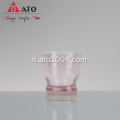 Bicchiere in policarbonato in vetro rosa che beve tazza d'acqua di birra